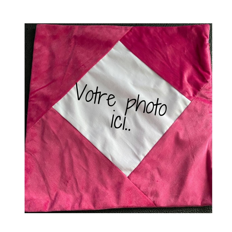 Housse de Coussin rose personnalisable